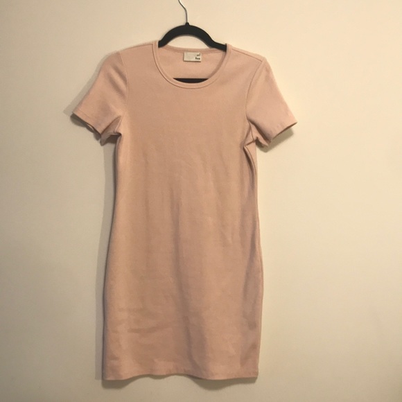 Wilfred free size medium soft pink ribbed dress